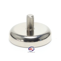 Pot Magnet with External Thread